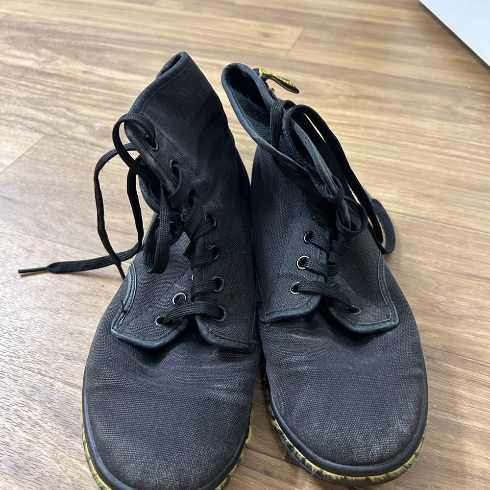 Black Canvas Dr. Martens